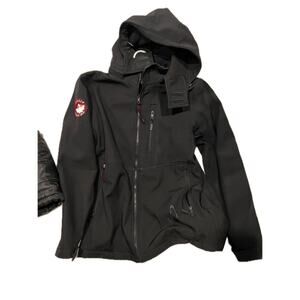 Canada WeatherGear Soft Shell Hooded Jacket Mens M